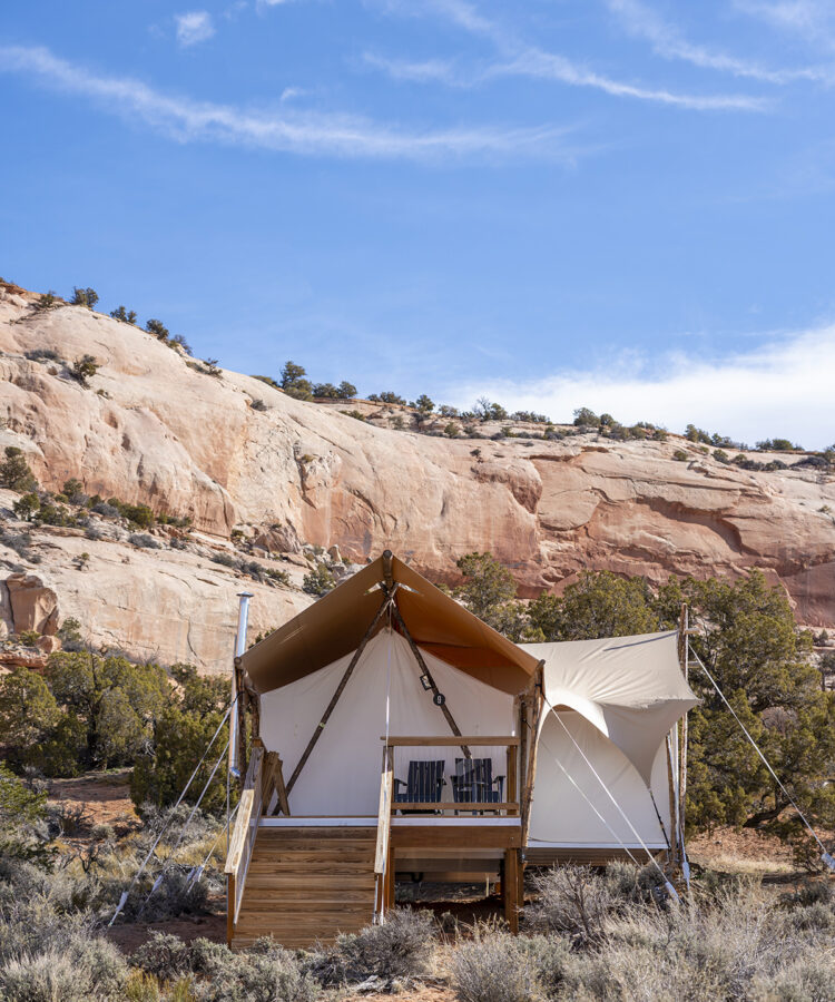 View of a suite tent at ULUM Moab