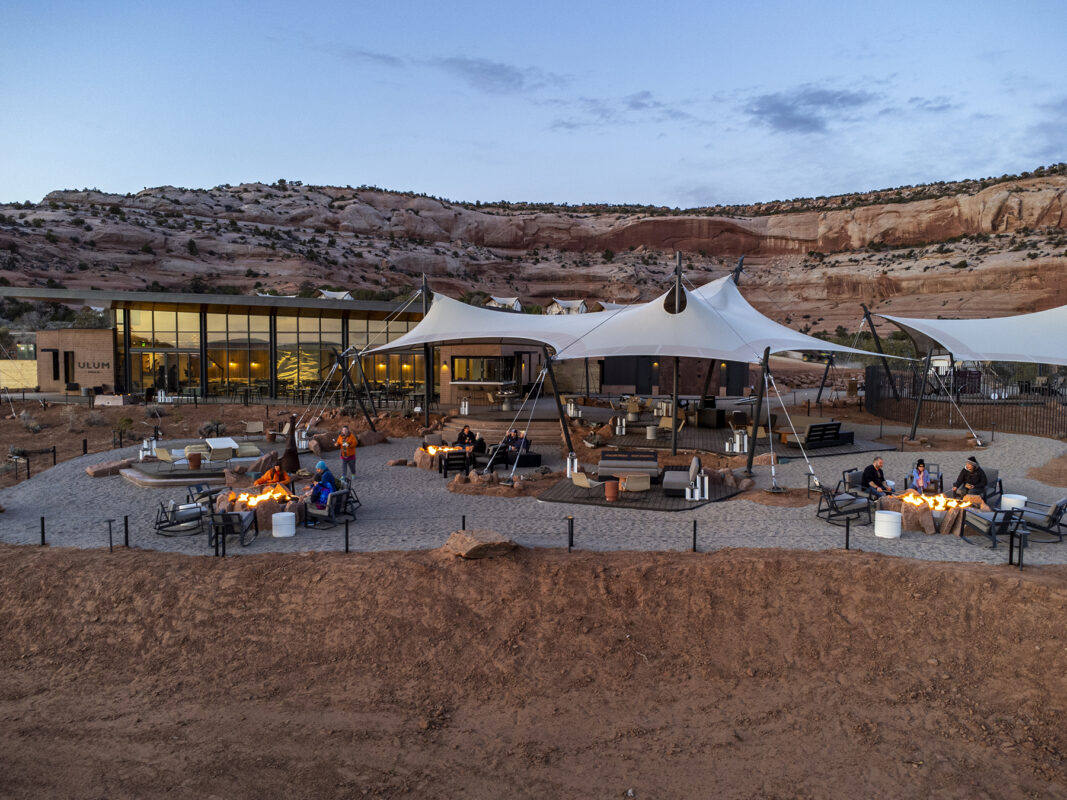 View of ULUM Moab's lobby lounge