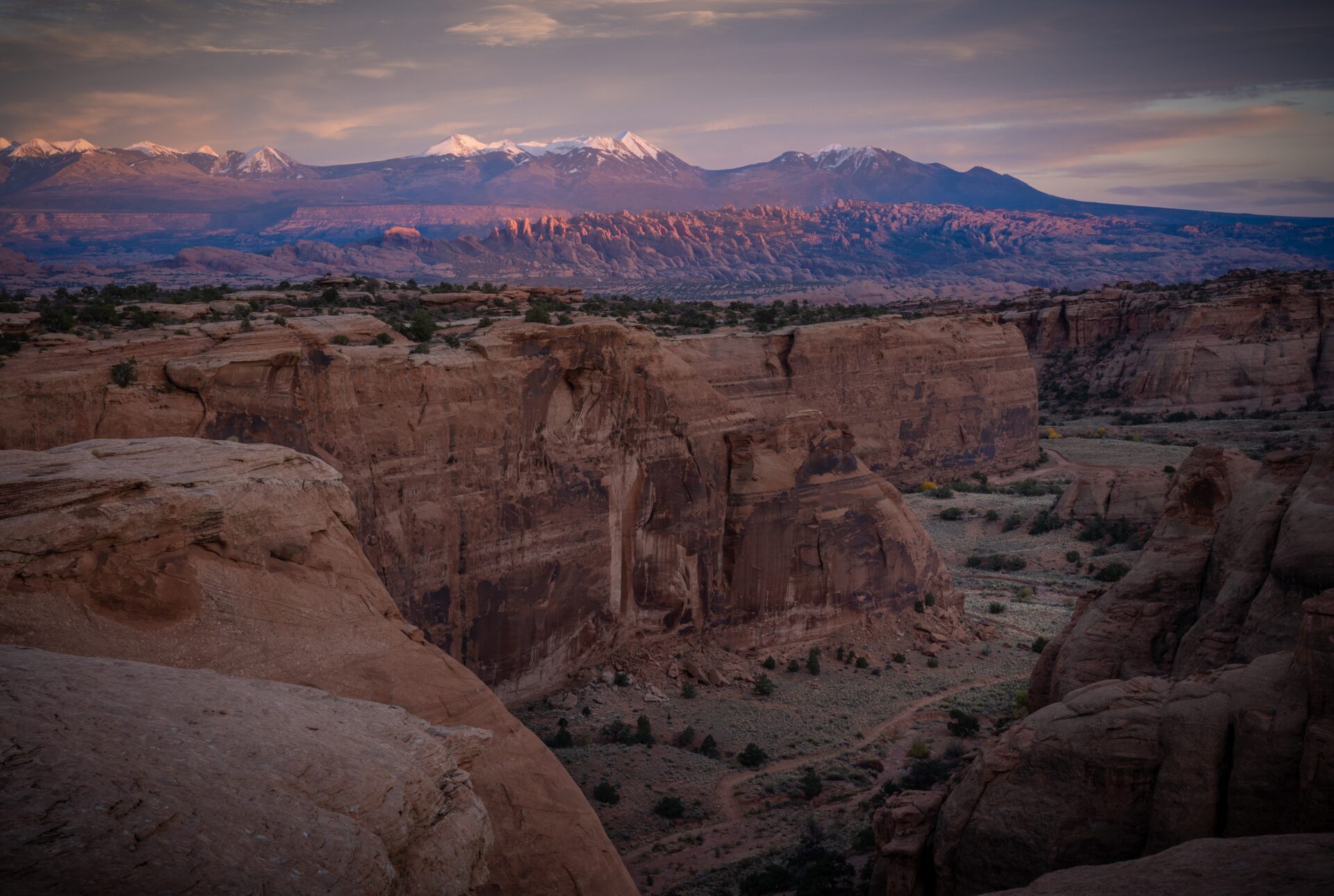 View of Red Rocks in Canyonlands National Park