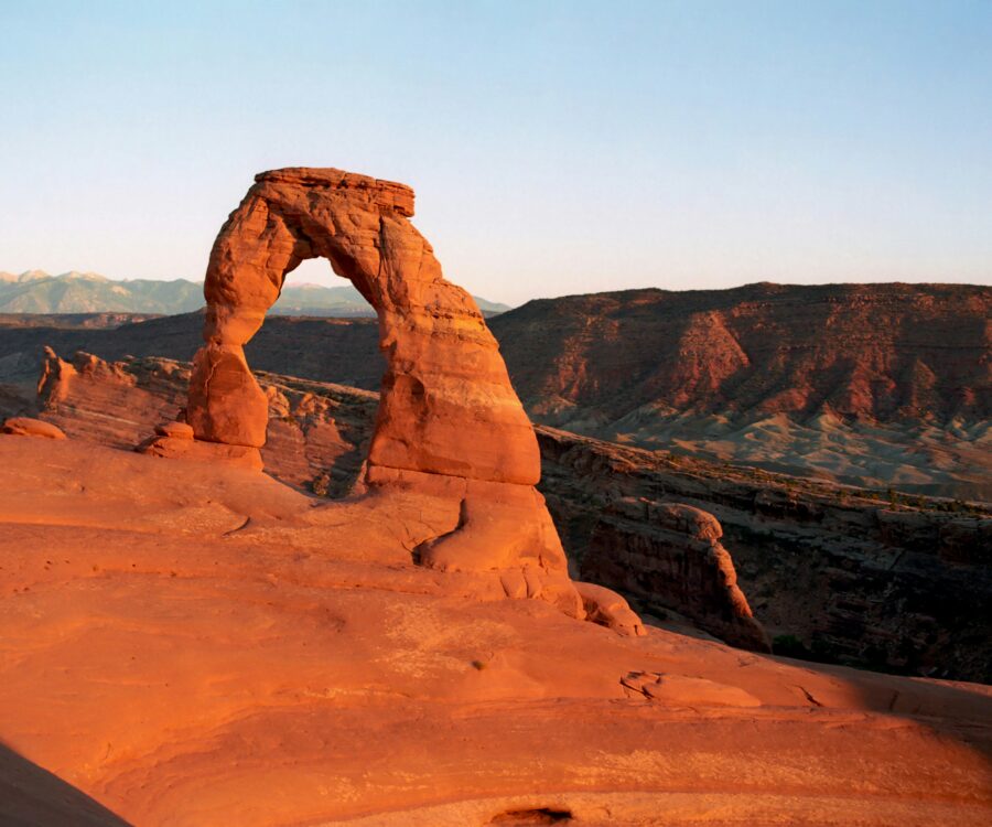 Delicate arch sunset