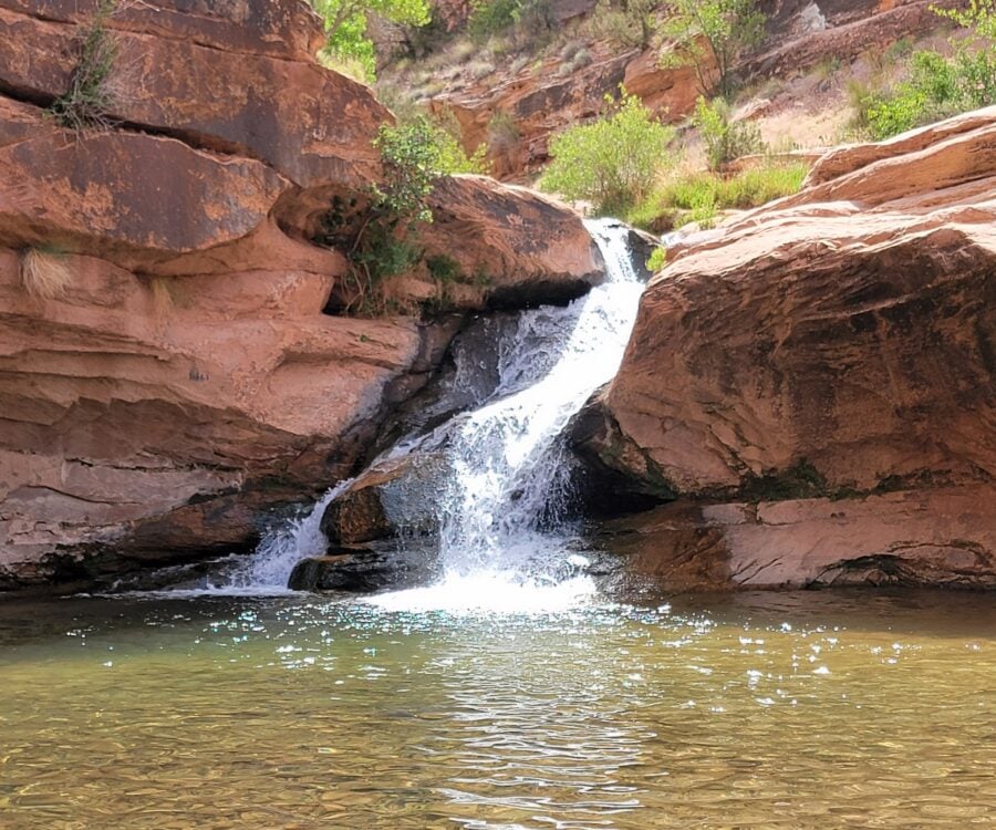mill creek trail waterfall