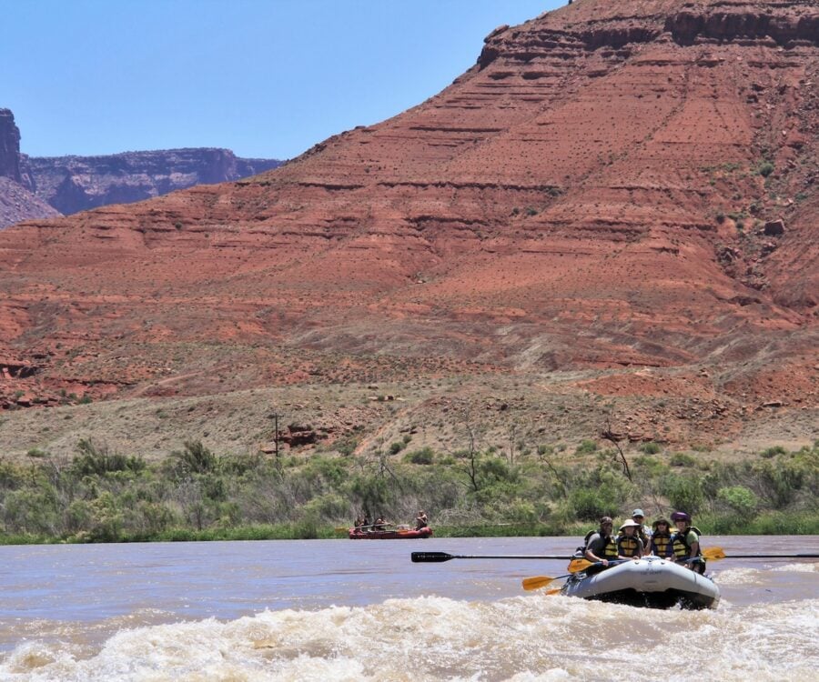 People rafting the Colorado River.