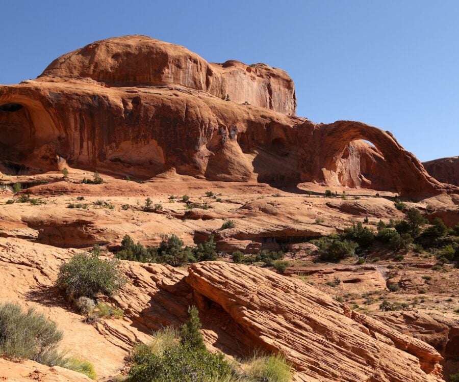 Carona and Bowtie arch in Moab, Utah.