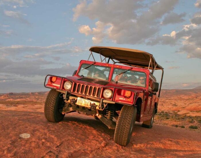 View of Sunset Hummer Tour Adventure