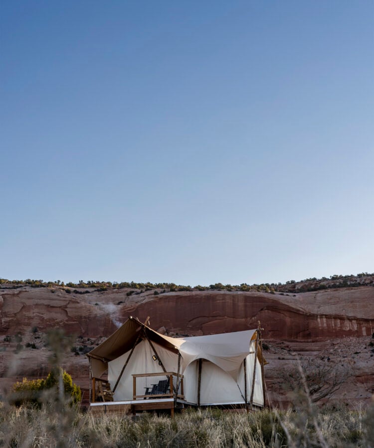 ULUM Moab Suite Tent at Dusk