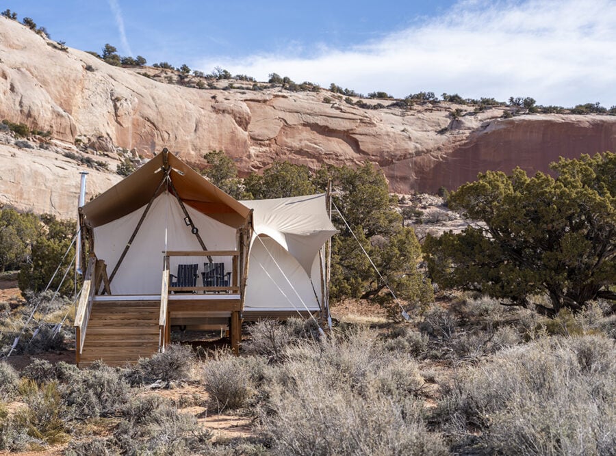 View of Suite Tent at ULUM Moab