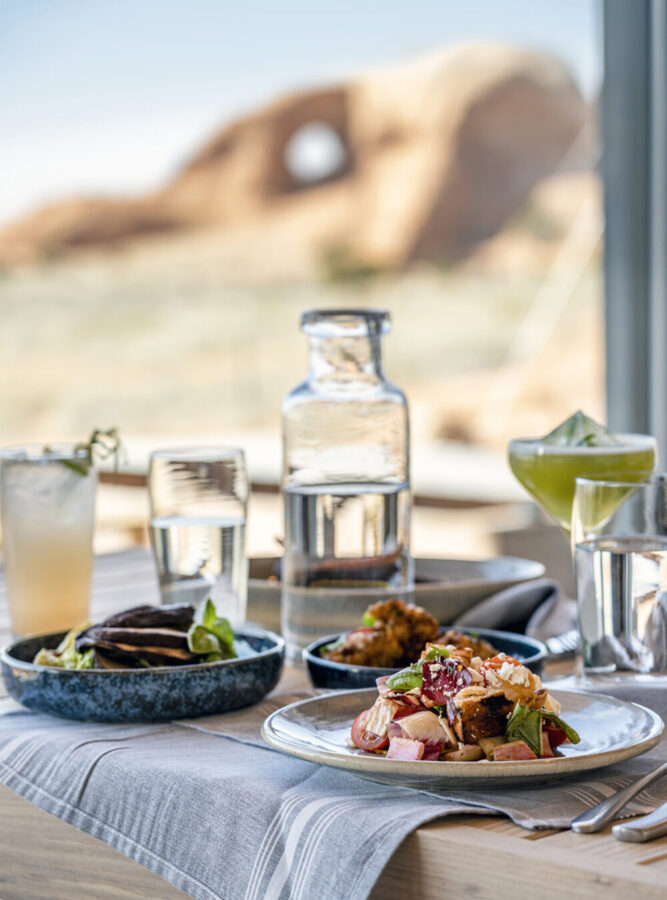 Photo of ULUM Moab culinary with a view of Looking Glass Rock in the background